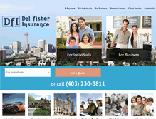 Tablet Screenshot of delfisher.ca